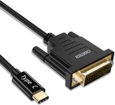 Choetech USB-C naar DVI adapter 4K 3840x2160 - Zwart