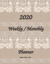 2020 Weekly / Monthly Planner 8.5x11