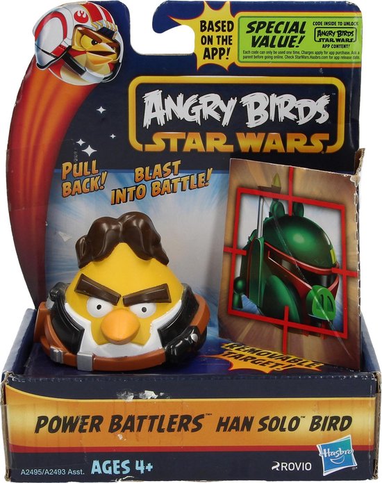 Effectiviteit je bent Mauve Angry Birds& Star Wars Power Battlers Han Solo Bird – 6x5x5cm |  Schietspeelgoed voor... | bol.com