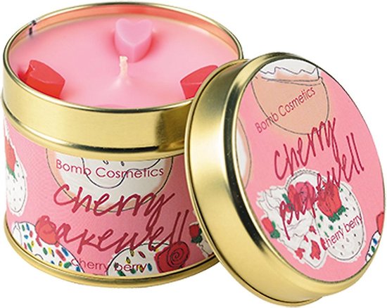 Bomb Cosmetics Bougie parfumée en étain Cherry Bakewell - cerise /  groseille rouge | bol
