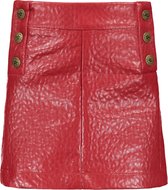 Like FLO Meisjes Imitatie leer rokje - rood - Maat 110