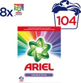Ariel Kleur & Stijl Wasmiddel - Voordeelverpakking 104 Wasbeurten - Waspoeder