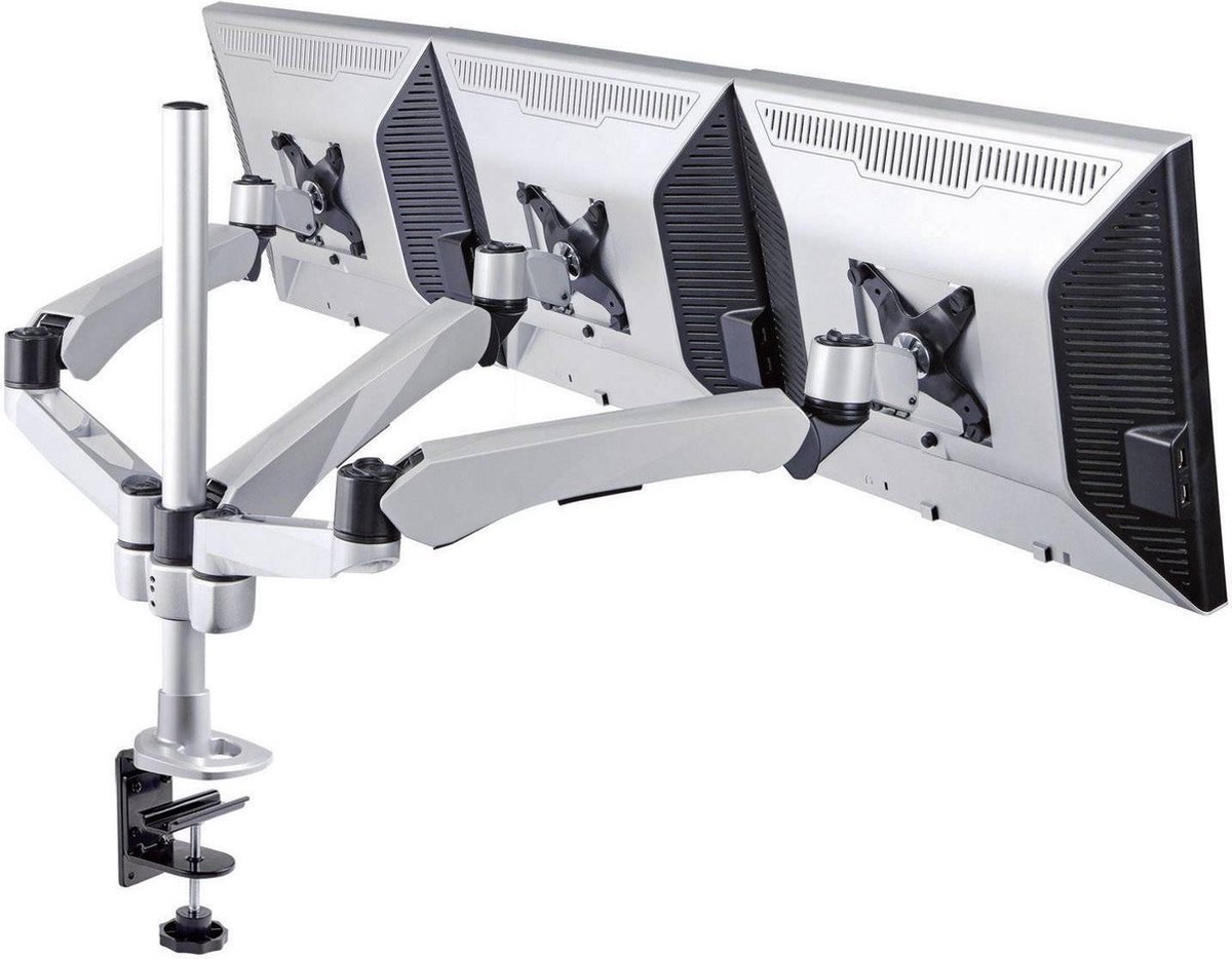 SpeaKa Professional SP-3957076 Flex Monitor-tafelbeugel 4-voudig 25,4 cm (10) - 68,6 cm (27) In hoogte verstelbaar, Kantelbaar, Zwenkbaar, Roteerbaar