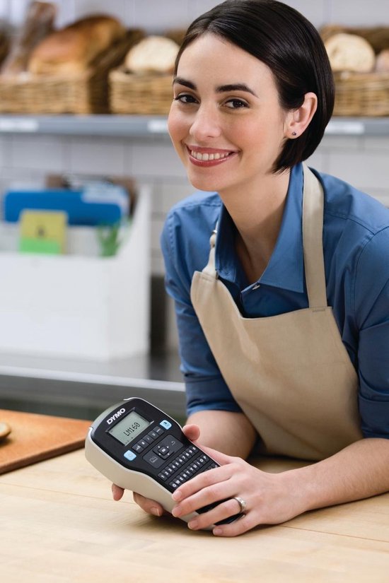 Dymo LabelManager 160 Draagbare Labelmaker - Zwart/Grijs - QWERTZ Toetsenbord