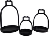 Deco4yourhome - Stijgbeugel - Set van 3 - Black Antique