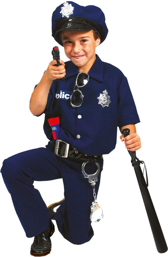 bol.com | Verkleedpak politie agent jongen Good Cop 152 - Carnavalskleding