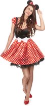 Disney Sassy Minnie Mouse - Kostuum Volwassenen - Maat S - 34/36 - Carnavalskleding