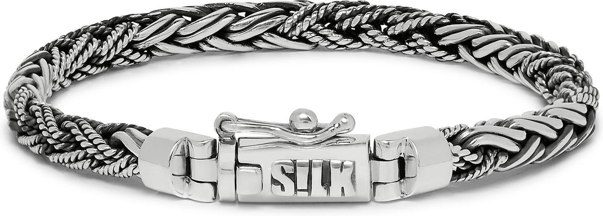 SILK Jewellery - Zilveren Armband - Double fox - 372.19 - Maat 19,0