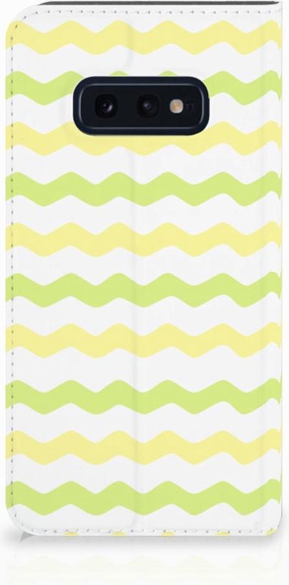 Samsung Galaxy S10e Hoesje met Magneet Waves Yellow