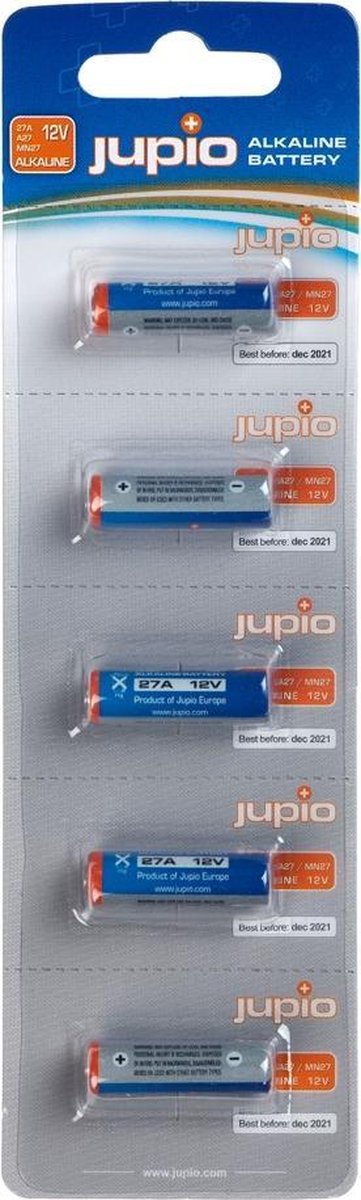 Jupio 27A Alkaline 12V 5 pcs - Knoopcel