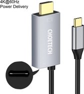 Choetech - USB-C naar HDMI Kabel - HDMI 2.0 4K @60Hz PD - 1.8 meter