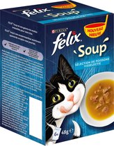 Felix Soup Vis Selectie - Katten natvoer - 24 x 48g
