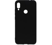 Shop4 - Xiaomi Redmi Note 7 Hoesje - Zachte Back Case Mat Zwart