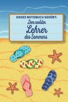 Dieses Notizbuch geh rt dem coolsten Lehrer des Sommers
