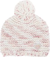 s.Oliver Meisjes Muts - roze wit melange - Maat 51-53