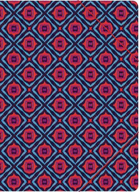 Aanbieding: 10x elastomap karton blauw A4