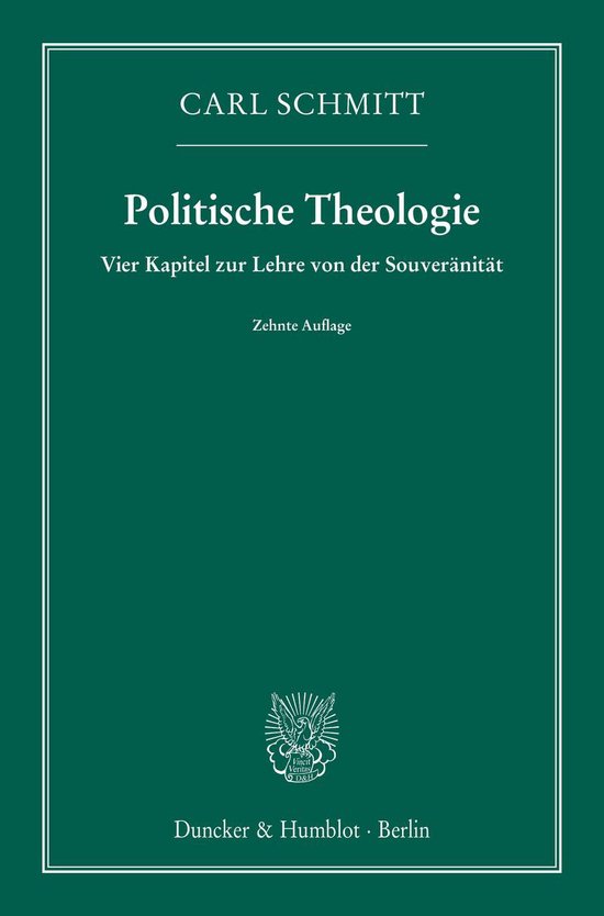 Politische Theologie. - cover