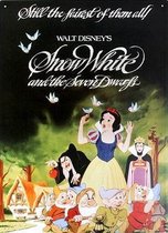 Disney Snow White and the Seven Dwarfs Classic Film Poster Large Tin Sign