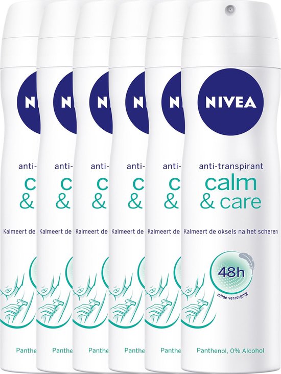 NIVEA Calm & Care - 150 ml - Deodorant - 6 st - Voordeelverpakking