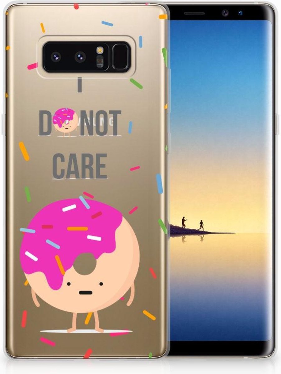 Back Cover voor Samsung Galaxy Note 8 Siliconen Case Donut Roze