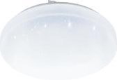 EGLO Frania-s - LED-plafonniere - Ø28 cm - 1-lichts - wit/kristaleffect