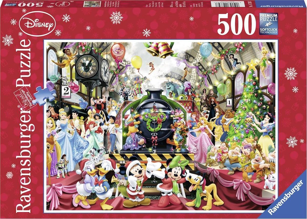 Ravensburger puzzel Disney Kerstavond - Legpuzzel - 500 stukjes | bol.com
