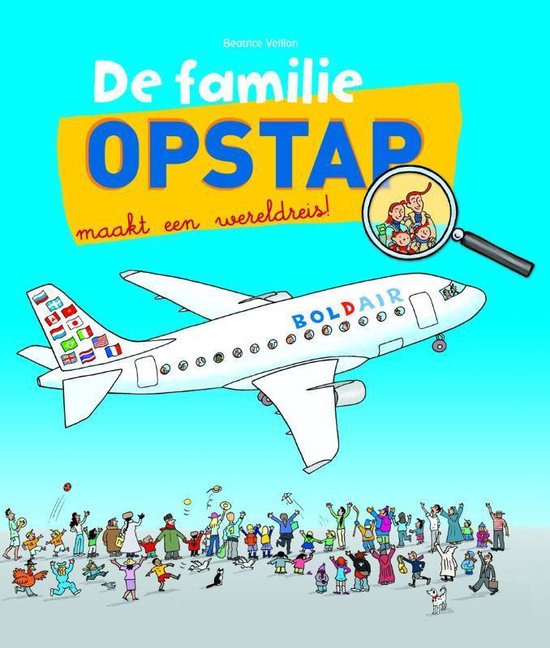 Cover van het boek 'De familie Opstap maakt een wereldreis'
