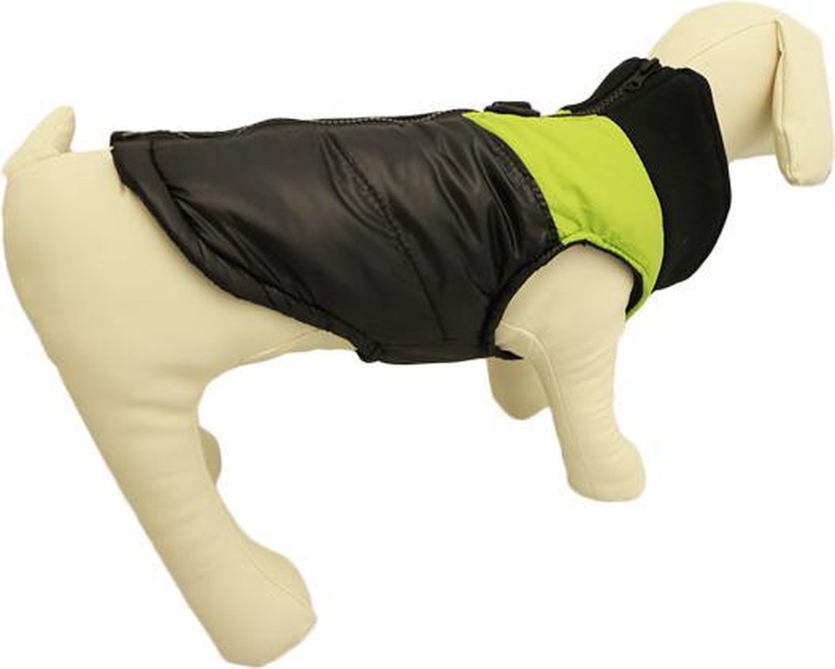 BODYWARMER MET GROEN STREEP VOOR DE HOND LXS ( rug lengte 51 cm, borst omvang 62... BODYWARMER MET GROEN STREEP VOOR DE HOND LXS ( rug lengte 51 cm, borst omvang 62...