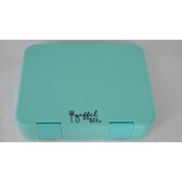 Gaffelbox 6 - Muntgroen - Bento lunchbox/broodtrommel met 6 lekvrije vakjes voor jong en oud