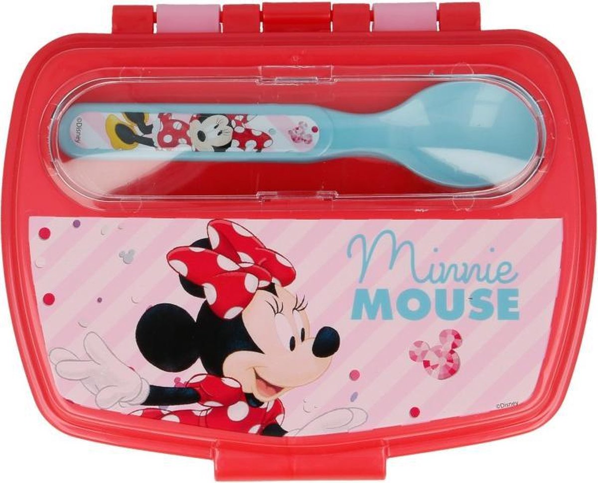 Disney Minnie Mouse broodtrommel inclusief bestek