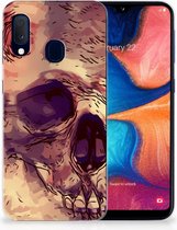 Geschikt voor Samsung Galaxy A20e TPU Hoesje Skullhead