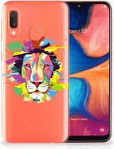 Geschikt voor Samsung Galaxy A20e TPU Hoesje Lion Color