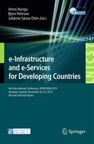 Lecture Notes of the Institute for Computer Sciences, Social Informatics and Telecommunications Engineering 147 - e-Infrastructure and e-Services for Developing Countries