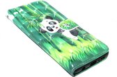 Panda kunstleer hoesje Geschikt voor Samsung Galaxy S10e