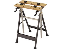 T4all verstelbare Stalen Werkbank - Opklapbaar en gemakkelijk opbergbaar - 81x62x70cm