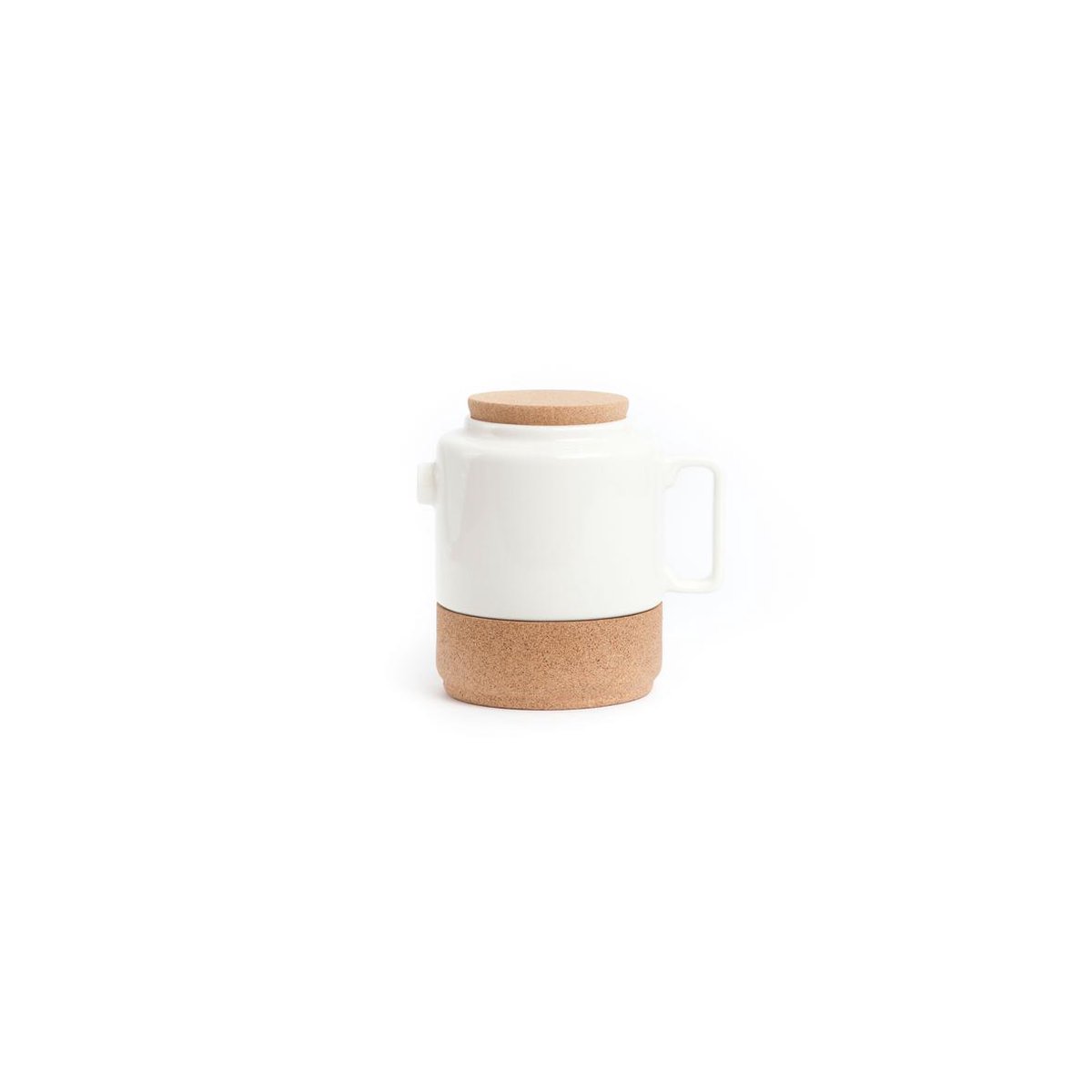 Amorim Cork Soulmate The Whistler Kom - Keramiek/Kurk - Ø13 cm - Wit