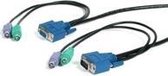 StarTech.com 6 ft. PS/2 Ultra-Thin 3-in-1 KVM Cable 1.8m toetsenbord-video-muis (kvm) kabel