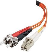 C2G 85493 Glasvezel kabel 2 m OFNR LC ST Oranje