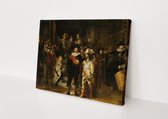Nachtwacht | Rembrandt van Rijn | Canvas | Wanddecoratie | 60x40CM