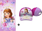 Disney Sofia het Prinsesje strandlaken + cap | Giftset