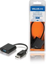 Valueline VLCB37350B02 Displayport Vga-adapterkabel Displayport Mannelijk - Vga Vrouwelijk 0,20 M Zwart