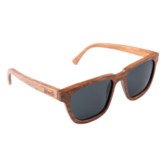 Factuur Auroch wees stil WOED | houten - zonnebril - gratis brillenkoker - Kosso hout - BLACK WOOD |  bol.com