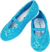 Prinsessen Schoenen Blauw Elsa Frozen, bij prinsessenjurk, k3 jurk - mt 30