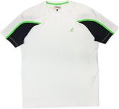 Australian Tennis Shirt - Wit - Groen - Zwart - Maat XL (54)