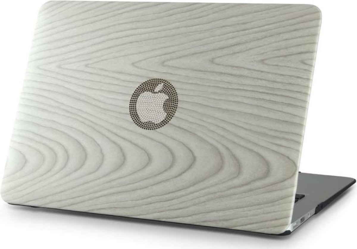 Macbook Case voor New MacBook Air 2018 13 inch (A1932) - Laptopcover - Eikenhout Wit