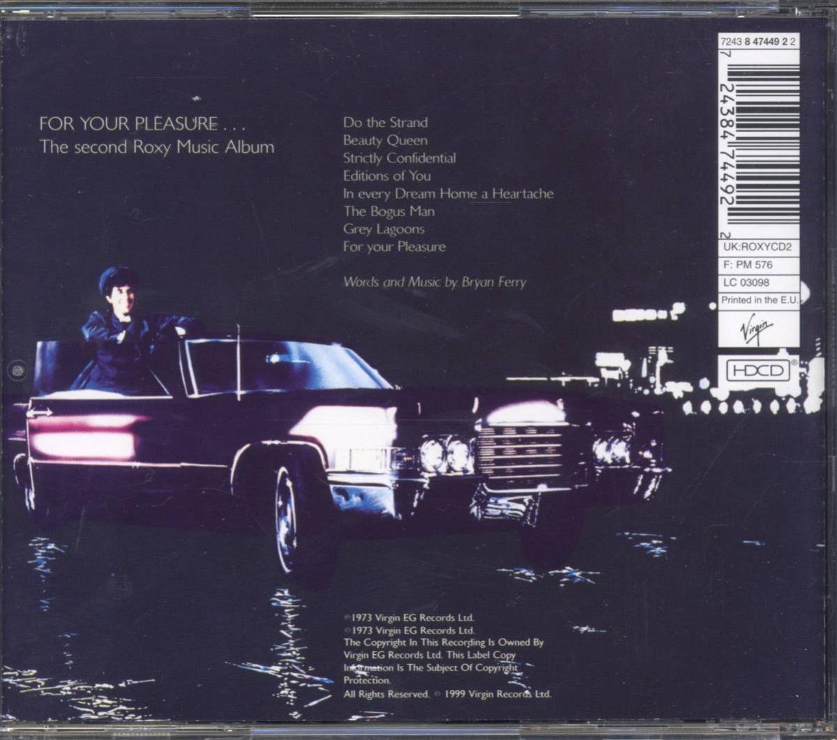 For Your Pleasure, Roxy Music CD (album) Muziek