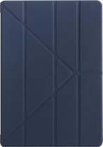 Shop4 - iPad Air (2019) Hoes - Origami Smart Book Cover Donker Blauw