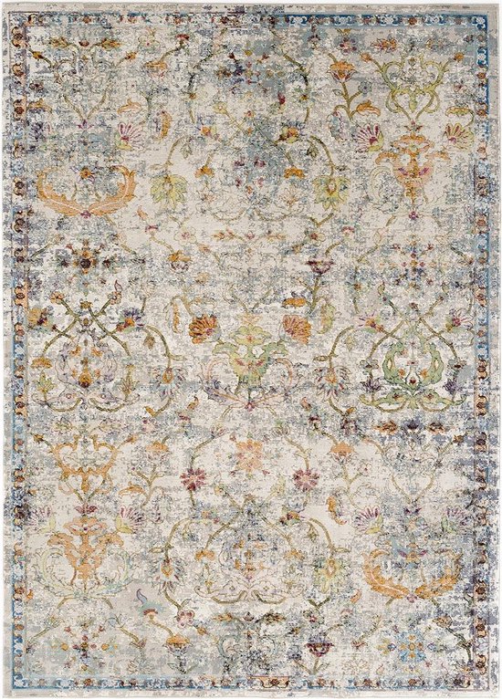Picasso Sarough Vintage Vloerkleed Creme / Beige Laagpolig - 160x230 CM