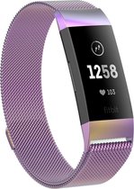 Adge® Milanees bandje - Fitbit Charge 3 - Rainbow - Medium