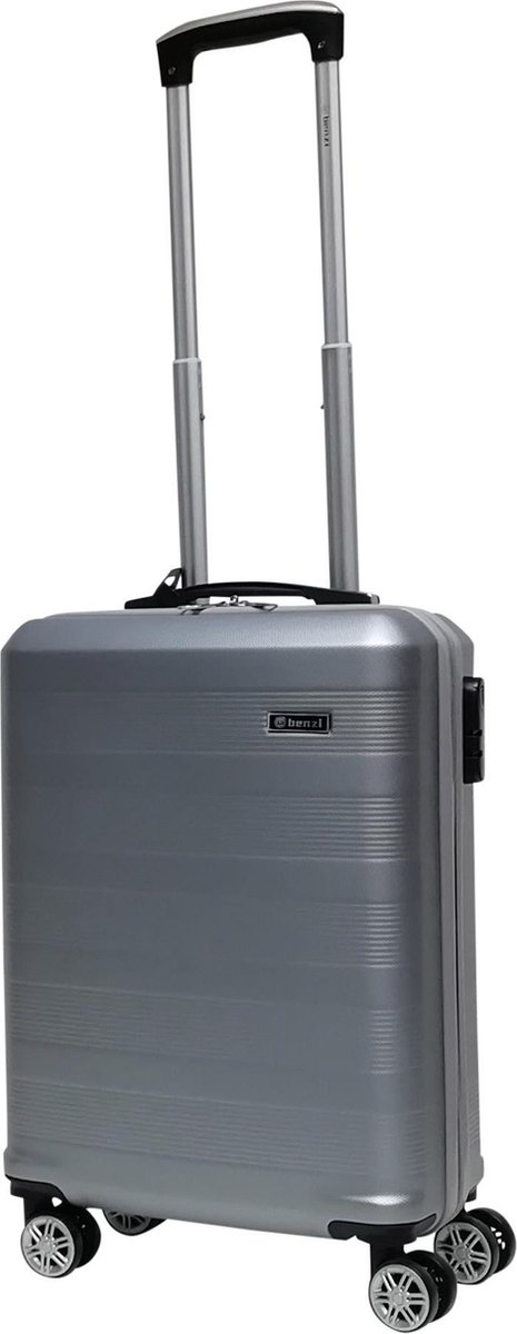 Benzi Jalba Handbagage koffer - 55 cm - Zilvergrijs
